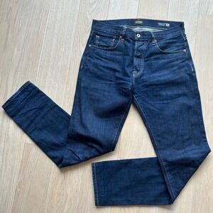 C.O.F. Studio M7 Tapered Selvedge Jeans 32x32 Dark Blue Japanese Kuroki Denim